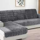 Deep Dream Couch Cover, Sectional Couch Covers, Sofa Covers for 3 Cushion Couch, Couch Cover for Dogs Pets Kids Recliner Loveseat L Shaped, Anti-Slip Sofa Covers 36 x 94 Inch- Dark Grey(Only 1 Piece)