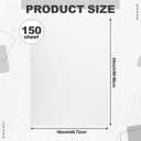 150 Sheets Heavyweight Tagboard 18 x 24 Inches White Poster Paper Large Poster Board Bulk for DIY Drawing Art Craft Project Presentation