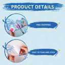 1 roll 65.62 Feet Welcome Back to School Bulletin Board Border Stickers, Bulletin Board Trim Classroom Decorations for Term Begins (Blue)