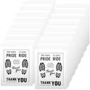 200 Pcs Paper Floor Mats for Cars - 20×16" Disposable Floor Mats for Cars, Auto Vehicles Floor Covers with Footprint Words, White Floor Pads for Cars, Auto Detailing Supplies