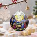 2 x Christmas Ornament, Christmas Tree Decor, Christian Ornament, Nativity Scene, Religious Home Decor, Christian Gifts, Religious Gifts, Gift Exchange, Gift Idea - Pattern E