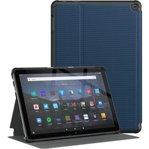 Soke Case for All-New Amazon Fire HD 10 & 10 Plus Tablet (Only Compatible with 11th Generation, 2021 Release) Premium Folio Stand Cover with Auto Wake/Sleep for 10.1 Inch Tablet, Navy (Navy)
