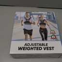 Adjustable Weighted Vest Women/Men, 6-12lb/12-18lb/20-32lb Weight Vest with 6 Ironsand Weights for Strength Training Rucking Running Walking Fitness Workout
