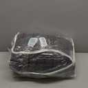 CozyLux Oversized Queen Comforter Set Dark Grey Seersucker 7 Pieces 98x98 Bed in a Bag Comforter Set with Sheets, Luxury Soft Bedding Sets with Down Alternative Comforter, Sheets, Pillowcases & Shams