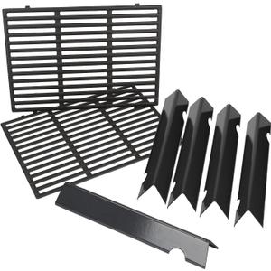 for Weber Genesis Grill Parts, 18.75" Grill Grates & 17" Flavorizer Bars - 66795/66095/66032 Replacement for Weber Genesis II/LX 300 Series (E/S-310 315 320 325 330 335)