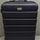 Coolife Luggage 3 Piece Set Suitcase Spinner Hardshell Lightweight TSA Lock (20in24in28in, navy)