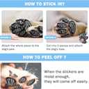 SCENEREAL Anti-Slip Dog Paw Protector Gripper Traction Pads for Small Medium Large Senior Dogs, Dog Feet Stickers with Stronger Adhesive for Hardwood Floors Hot Pavement, 9 Sets(36 Pcs), Grey S