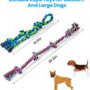 Feeko Heavy Duty Dog Rope Toys for Large Breed Aggressive Chewers, 2 Pack Indestructible Teeth Cleaning Tug of War Toy
