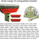 Upgraded 5.3in 1400B Little Green Machine Multi-Purpose Tools Brush Replacement Parts Compatible with 1400B 4075 3194 3353 2458 3588F 1986 1425 2513E Tough Stain Brush Tool Attachments (green 1+2)