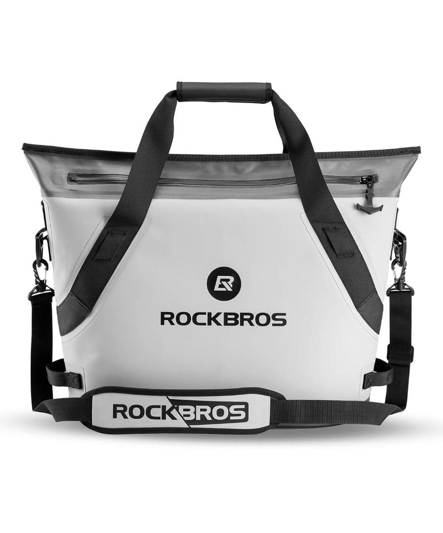 ROCKBROS Soft Cooler Insulated Leak Proof Cooler Bag Portable 36 Can Large Soft Sided Coolers Waterproof Insulated Pack Cooler for Travel, Beach, Camping, Picnic, Lunch, Fishing, Floating, Party