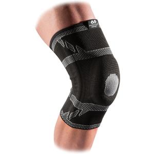 McDavid Elite Knee Sleeve with Gel Pad and Stays. Compression Knee Patella Support for Knee Pain Relief. Engineered Elastic. For Men and Women. Left or Right Leg. Black or Grey. (Medium)