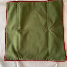 Pack of 2 Christmas Plaid Decorative Throw Pillow Covers Cushion Case for Farmhouse Home Holiday Decor Green, 18 x 18 Inches