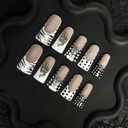 120Pcs Matte Dual Nail Forms,Duck Shape Extension Poly Nail Gel Nail Forms Full Cover Nail Molds 12 Sizes for Solid Nail Gel Glue Nail Art Design Salon & DIY