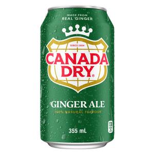 Canada Dry, Ginger Ale 355ml, (EXP 03/01/28)