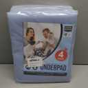 Utopia Bedding Washable Underpads 34" x 52" (Pack of 4), Waterproof Reusable Heavy Absorbency Incontinence Bed Pads for Adults, Kids, Elderly and Pets, Bedwetting Pads for Sofa and Couch (Blue)