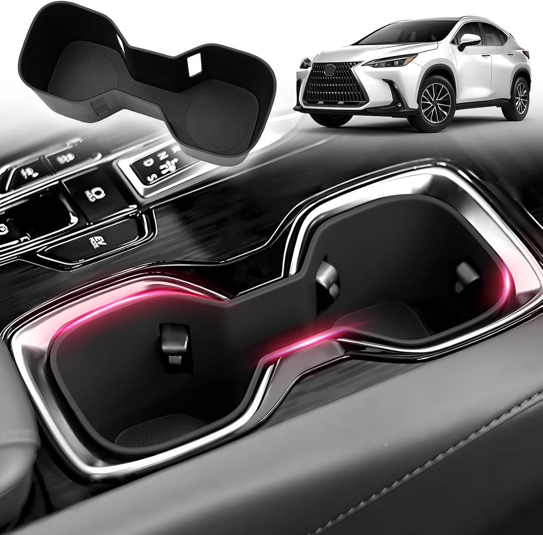Sunsdrew Cup Holder Inserts for Lexus NX 2022 2023 2024 2025 Center Console Cup Holder Relaxed Grip Drink Organizer Holder for Lexus NX Interior Accessories