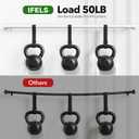 IFELS Heavy Duty Curtain Rods for Windows 66 to 120 Inch, 1 Inch Adjustable White Curtain Rod Set with Easy Installation and Modern Design (A1, White, 30-120")