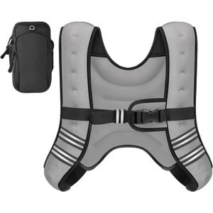 GEEBOBO Weighted Vest for Women Men, 12lb Weighted Vest Woman Adjustable Weights for Walking, Strength Training, Running, Muscle Building