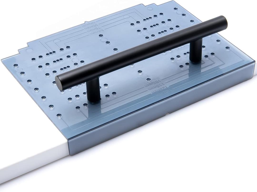 Ravinte Cabinet Handle Template Tool Drawer Knob Pull Drill Mounting for Hardware Guide 1 Pack (Multiple Align Sizes)