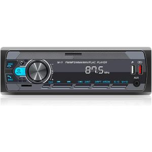 SIXWIN Single Din Car Stereo with Bluetooth 5.0 Hands Free Calling Voice Control Car Stereo FM Radio Car Mp3 Player USB AUX Port Audio Recording Remote Control Car Audio System Car Audio Receivers (P1)