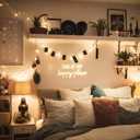 Neon Lights for Wall Decor - This Is My Happy Place Neon Signs for Teen Girls Bedroom Decor, Led Sign for Wall Decor, Nightstand Light, Dimmable Switch USB Power, Adhesive Hook Included