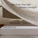 EP Mode Lightweight Quilt Blanket for Summer, Viscose from Bamboo Fabric & Filling, Natural, Breathable & Machine Washable- Sandshell, King