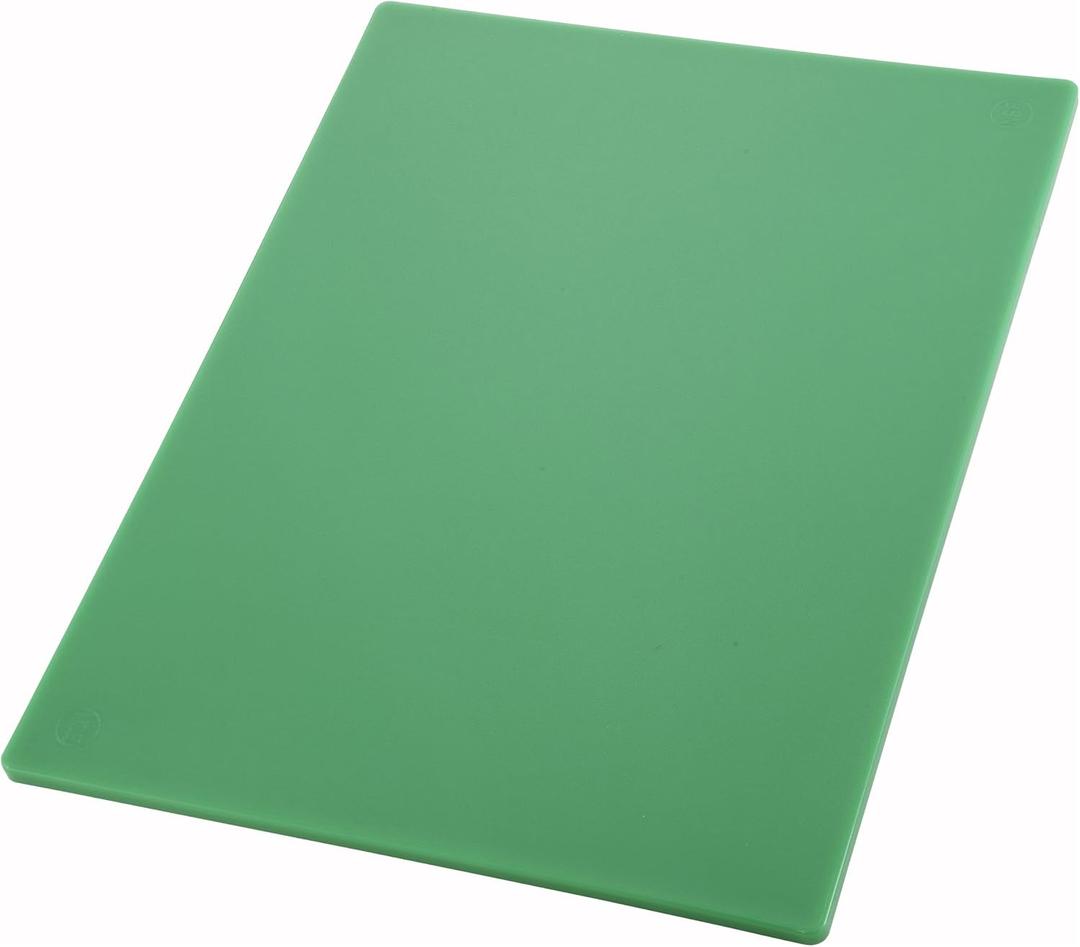 Winco 12" x 18" Green Cutting Board