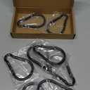 Carabiner Caribeaner Clip,Extra Large 4" Aluminum Carabeaner Keychain Hook,Spring Snap Key Chain Clip