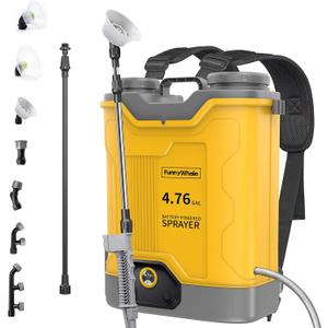 4.76 Gallon Battery Powered Backpack Sprayer Fit for Dewalt 20V Battery