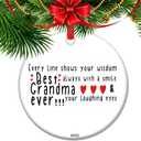 Best Grandma Ever Ornament for Grandmother, Birthday Keepsake for Grandma  Heartwarming Holiday Tree Decor for Nana, Grammy, or Abuela (C11)