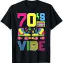 70s Vibe 1970s Fashion Theme Party Outfit Seventies Costume T-Shirt, 3XL