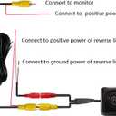 AHD/CVBS Car Rear View Camera's Fisheye Trunk Handle Camera with RCA Cable & Vehicle-Camera for Mercedes Benz C Class W205 C180 C200 C280 C300 C350 C63 AMG CLA Class C117 & Backup Camera (CVBS)