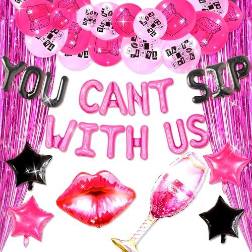 LaVenty Luxury You Can't Sip With Us Party Decor Mean Girl Party Decorations Early 2000s Party Decoration Y2K Party Decorations Mean Girl Birthday Parties Supplies
