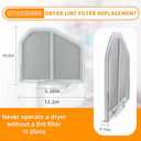 W10120998 Dryer Lint Screen Filter Replacement Part by AMI PARTS - Compatible with Whirlpool, Kenmore, Roper & Sears Dryers