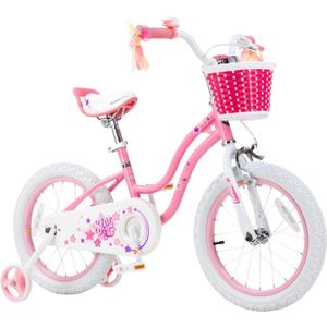 RoyalBaby Girls Bike EZ Bike Stargirl Training Free Balance to Pedal Easy Learning Bicycle, 12-20 Inch for Toddlers & Big Kids. (Rose Pink) RoyalBaby Girls Bike EZ Bike Stargirl Training Free Balance to Pedal Easy Learning Bicycle, 12-20 Inch for Toddlers & Big Kids. (Rose Pink)