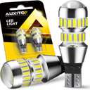 AUXITO 912 921 LED Bulbs for Backup Reverse Light Bulbs, 42-SMD 400% Brighter, 6000K White, Non-polarity 906 W16W T15 921 LED Bulb Direct Back Up Parking Light Replacement Lamp, Pack of 2