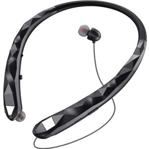 Neckband Bluetooth Headphones, Retractable Headphone Bluetooth 5.3 & IPX5 Waterproof, Neckband Headphones 18H Playback with ANC for Fitness/Office