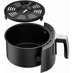 Air Fryer Basket and Crisper Plate for Ninja AF101,Accessories for Ninja AF100 Air Fryer,4QT Replacement Basket,Non-Stick Replacement Parts