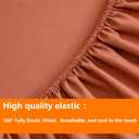 TAIMIT Burnt Orange King Comforter Set - 7 Pieces, Bed in a Bag Bedding Sets with All Season Soft Quilted Warm Fluffy Comforter,Flat Sheet,Fitted Sheet,2 Pillow Shams,2 Pillowcases