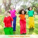 Potato Sack Race Bags - 32PCS Outdoor Games Sack Race Bags for Adults and Kids,3 Legged Race Bands,Egg Spoon Relay Race,Bean Bag Toss,Party Games for Kids,Field Day Games for Adults
