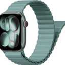 Magnetic Sport Bands for Apple Watch Band 40mm 38mm 41mm 42mm 44mm 45mm 46mm iWatch bands for Women Men,Silicone Loop Strap Wristband for Apple Watch Series 11 10 9 8 7 6 5 4 3 SE 3/2nd Ultra/3/2 49mm (10-Olive Green)