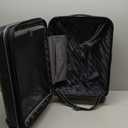 American Tourister Stratum 2.0 Expandable Hardside Luggage with Spinner Wheels, Jet Black, Carry-on