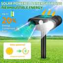 2 Pack Sonic Fortress Pro Deer Repellent Solar Animal Repellent Outdoor | Strobe Light, Waterproof Squirrel Cat Repellent Outdoor Rabbit Bird Raccoon Deterrent for Yard Garden Farm