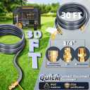 3/4" Natural Gas Hose for Generator, 30FT 3/4" ID Natural Gas Hose with Quick Connect for NG/LP Propane Appliances, Grill,Patio Heaters,Generators, Indoors & Outdoors CSA Certified