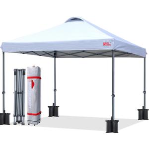 MASTERCANOPY Durable Pop-up Canopy Tent with Roller Bag (12x12, White)