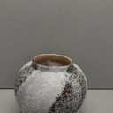 Small Vase Desktop Vase Wabi-sabi Style Vase Ceramic Vase Porcelain Vase Decoration for Living Room Flower Arrangement(20 * 20 * 10.5cm)