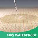 King Size Bed Pads for Incontinence Washable Waterproof, 71" x 59" (Pack of 1) - Reusable Extra Large Colored Cotton Pee Pads for Adults, Elderly, Pet, 4-Layer Underpads for Sofa,Furniture -KELISITING