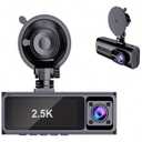 Dash Cam Front Rear, 2.5K/720P Full HD, 145 Wide Angle, 3 Lens Record, Reverse View, 3.16" Screen, Wi-Fi, 128GB Max