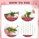 Outus 73 Pcs Daisy Wildflower Garland 98.5ft Artificial Flowers Vines Leaves Banner Hanging Floral Garland Decorations for Baby Shower Garden Wedding Party Wall Background DIY Craft(White)