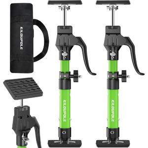 Cabinet Jack Support Pole, 15.8-23.6 Inches Steel Telescopic Quick Support Rod, Third Hand Tool Support System, Drywall Jack, Cargo Bars, 200 LB Capacity, 2-Pack